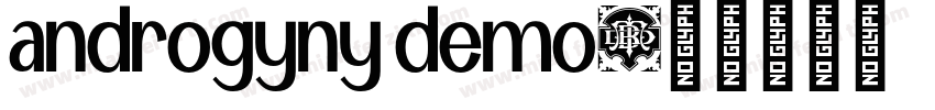 androgyny demo字体转换